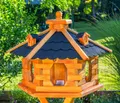 DSH DEKO SHOP HANNUSCH Vogelhaus V 16 L-XXL wahlweise mit Ständer, Solarbeleuchtung in versch. Farben