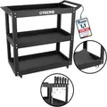 TECPO Werkstattwagen 300 kg Tragkraft | 3 Etagen Transportwagen mit...
