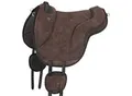 Equinate Reitpad California aus Wildleder braun S