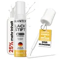 Profi Lackstift weiß glänzend Auto 15ml Kratzerentferner Lack Möbel 9010 glanz