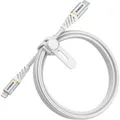 USB 2.0 Ladekabel, USB-C Stecker > Lightning Stecker weiß, 1 Meter, PD, gesleevt