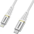 OtterBox Premium - Lightning-Kabel - Lightning männlich zu 24 pin USB-C männlich - 1 m - Cloud Sky White - USB Power Delivery (60W)