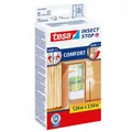 TESA COMFORT Moskitonetz für Balkontüren, Türnetz, 1,2 x 2,5 m, weiß