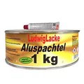 LudwigLacke Alu Spachtelmasse 1 kg inkl. Härter – Aluminium Reparaturspachtel für Auto, Karosserie, Metall & GFK – hitzebeständig, leicht schleifbar