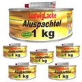 6 Dosen Alu Spachtelmasse für KFZ Reparaturen a 1000 gr