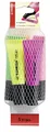 Textmarkeretui Neon 5 Farben sort.