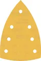 Bosch Accessories 10x Schleifpapier Expert C470 mit 7 Löchern (für Hartholz, Farbe auf Holz, 100x150 mm, Körnung 400, Zubehör Multischleifer)