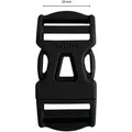 Steckschnalle 25 mm Dual Adjust - schwarz - ONE-SIZE