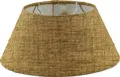 Lampenschirm für Tischleuchte in Oval Leinen Beige Natur TL 25-16-16