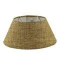 Lampenschirm für Tischleuchte in Oval Leinen Beige Natur TL 25-15-12