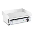 Royal Catering Gastro Grillplatte elektrisch 3000 W 50-300 °C 550 x 350 mm Edelstahl/Stahl glatte Grillfläche Griddleplatte Bratplatte Tischgrill Elektro-Grillplatte