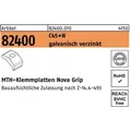 MTH Klemmplatte R 82400 Nova Grip M 20 C45+N galvanisch verzinkt für -Klemmplatten Nova Grip (0.02 m) (824000100200000)