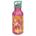 Stor - Paw Girl - Trinkflasche mit Sipper / Strohhalm - 545 ml - aus Aluminium