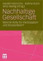 Nachhaltige Gesellschaft: Welche Rolle Buch VS Verlag für Sozialwissenschaften