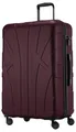 suitline - Großer Hartschalen-Koffer Koffer Trolley Rollkoffer XL Reisekoffer, TSA, 76 cm, ca. 96-110 Liter, 100% ABS matt, Burgund