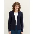 TOM TAILOR Langarmshirt Leichter Cardigan blau XXL