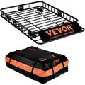VEVOR Universal Dachgepäckträger Dachkorb 90kg 1305x915x127 mm Gepäckkorb