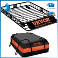 Dachgepäckträger Korb Schwarz Relingträger 1305x915mm 90,7kg für Auto