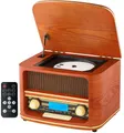 Cyberlux CL-3050 Multifunktionsspieler (keins, Bluetooth, Retrodesign, LCD-Display, Bluetooth)