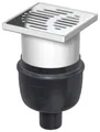 ACO Easyflow Bodenablauf DN50/150x150/90Grad/ 1,0l/s Kst/ K3/ Halter/ WS50