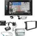 Pioneer AVIC-Z730DAB Navigation USB CD Einbauset für Tiguan Amarok Caddy Jetta