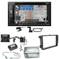 Pioneer AVIC-Z730DAB Navigation USB CD Einbauset für Tiguan Amarok Caddy Jetta