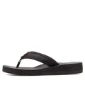 Badezehentrenner, Badeschuh mit Ringapplikation "Italy" VEGAN, Gr. 38, schwarz