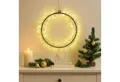 MARELIDA Dekokranz LED Kranz Türkranz Weihnachtskranz Lichtkranz 130LED D: 30cm Batterie
