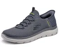 Skechers Herren Summits High Range Turnschuhe, Charcoal Mesh/Trim, 45.5 EU