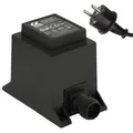 Netzteil 12 Watt IP44, LED-Trafo, Transformator 230V auf 12V, Netzkabel 2-Pin-Stecker, Netzstecker 2 Polig, 12V Adapter, Netzteil-Adapter, Netzgerät, Netzadapter, Niederspannung für LED-Lichterketten