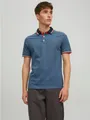 Jack & Jones Poloshirt JJEPAULOS Poloshirt mit klassischem Kragen und figurbetonter Form Logostickerei, modisch, schmal, Baumwolle, Polokragen