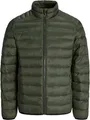 Jack & Jones 12280971_1647_XXL, Puffer, Uni, Erwachsener, Reißverschluss, Nylon, Grün