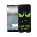Handy Hülle für Google Pixel 2 Dont Touch Grün Tasche Case Cover Motiv TPU Etuis