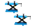 ConStands Motorradheber 2x Hebebühne # Mini-Lift Scherenheber bis 500kg in blau Spar-Set