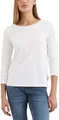 Marc OߴPolo Damen Langarmshirt aus Bio-Baumwolle Regular Fit, Weiß (White), M