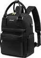 Schwarzer LOVEVOOK Damen Mini Rucksack Wasserdicht 11 Zoll A-schwarz
