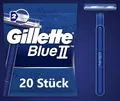 20 Gillette Blue 2 II Einwegrasierer Nassrasierer Männer 2 Klingen Rasierer
