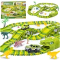 Mega große Dinosaurierpark Dinosaurier Rennbahn 360 cm, Magic Track 270 Teile, K