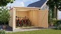 Karibu Fahrradbox Fahrradgarage 4, in verschiedenen Farben, BxTxH: 212,5x216,5x167 cm