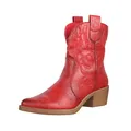 Elara Damen Stiefeletten Cowboy Boots Chunkyrayan 301-A31P Red PU-39