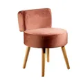 ECHTWERK Kleiner Sessel/Hocker "Milo" - taupe