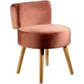 Echtwerk Sessel, Rost, Textil, Buche, 44x58x44 cm, Wohnzimmer, Sessel, Polstersessel