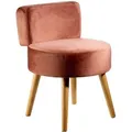 Echtwerk Loungesessel Milo, EW-SH-0465, taupe, mit Vierfußgestell aus Holz und Stoffbezug
