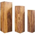 riess-ambiente Deko, Braun, Holz, Holz, Sheesham, Rechteckig, 25x80x25 cm, Dekoration, Skulpturen & Dekoobjekte, Dekoobjekte