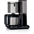 Bosch Kaffeemaschine Styline, TKA8A683, 12 Tassen, 1,1 Liter, schwarz, mit Thermoskanne