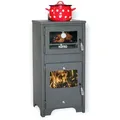 Eek  Kaminofen Mit Backfach Und Herdplatte Ever 2 Holzofen 7,85 Kw Kamin Ofen Holz Werkstattofen Hüttenofen Heizofen