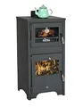 EEK  Kaminofen mit Backfach und Herdplatte Ever 2 Holzofen 7,85 kW Kamin Ofen Holz Werkstattofen Hüttenofen Heizofen