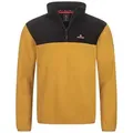 Höhenhorn Fleecepullover Skyja Herren Fleece Pullover für Männer Sweatshirt 1/4 Zip Microfleece gelb|schwarz S