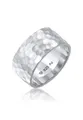 Elli Fingerring Breit Bandring Gehämmert Matt Schmuck Geschenk 925er Silber