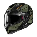 HJC Rpha 91 Blat MC-7 Klapp-Helm olive grün mit Sonnenblende 57/58-M